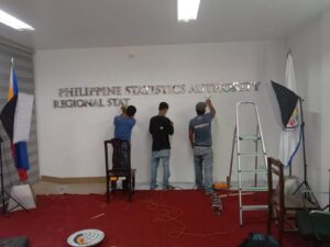 Wall Signage Installation